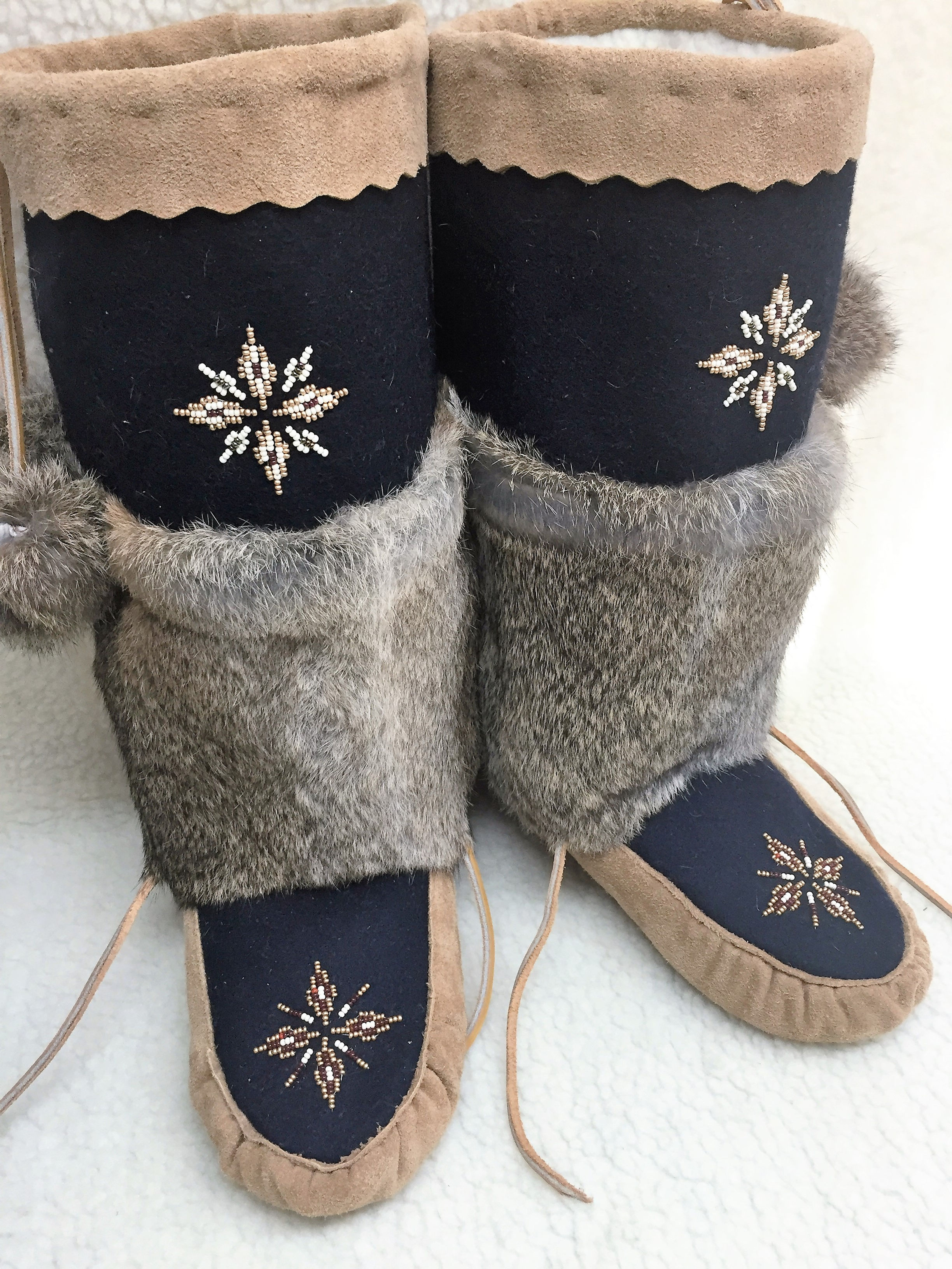 Kit de bricolage Mukluk (adulte étendu de 11 à 12 pouces) avec didacticiel vidéo