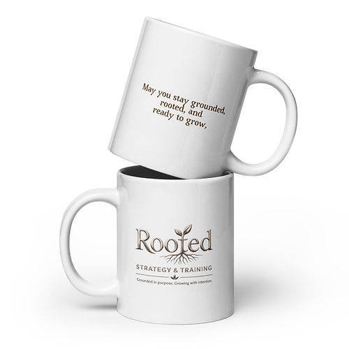 White glossy mug