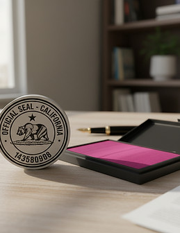 generic california notary stamp with pink ink pad.jpg