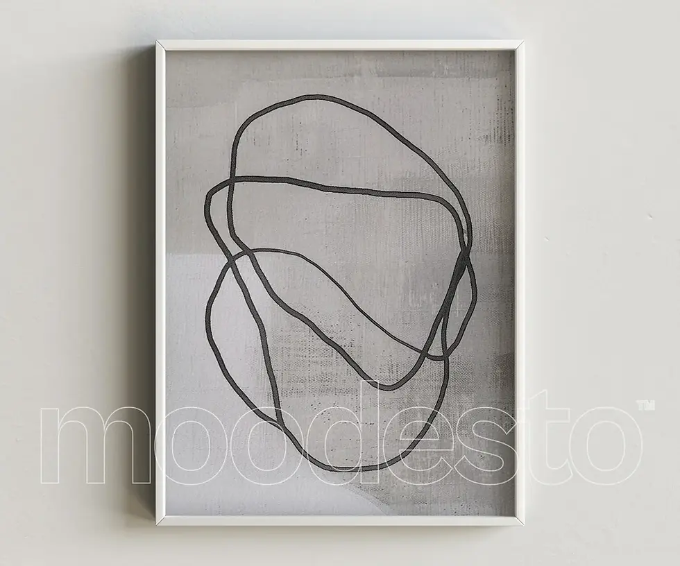 Modern Japandi Abstract Wall Art | Neutral Textured Printable Decor | “Atomico” by moodesto™ | 2 of 20 - Launch 20 Collection,