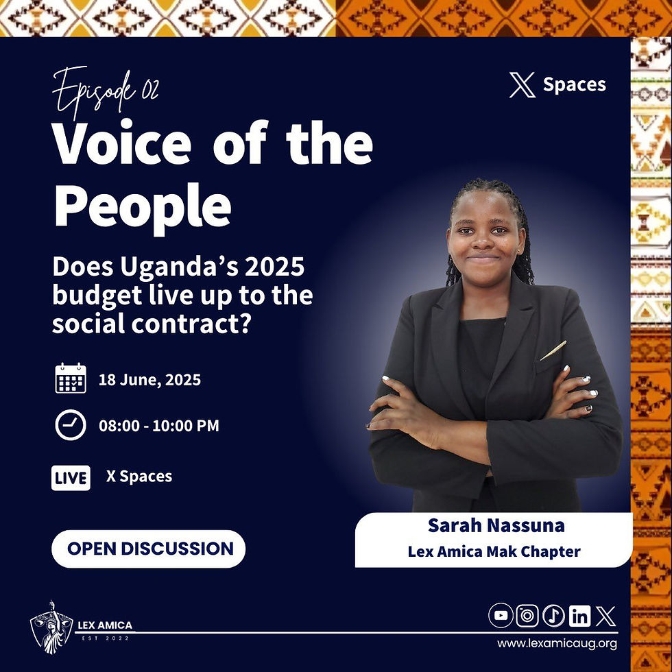 Does Uganda's 2025 Budget live up to the Social Contract?