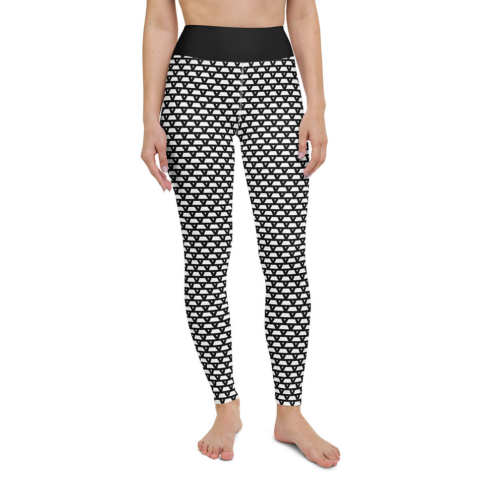 Thumbnail: Yoga Leggings (Signature Bullion Brick Pattern)