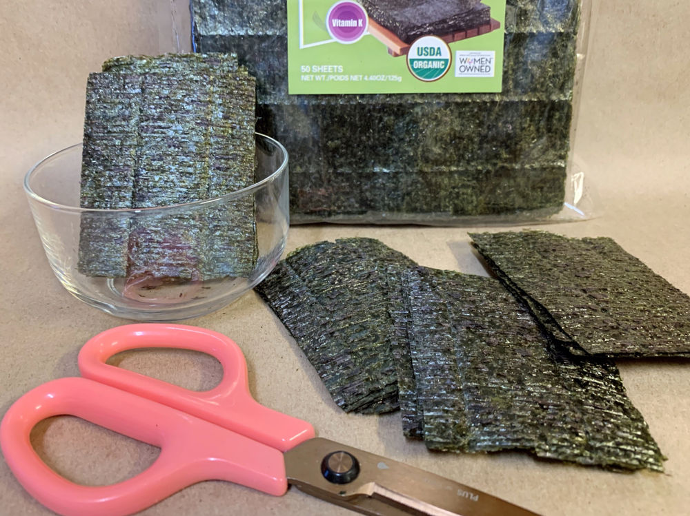 3Ingredient Roasted Seaweed Chips