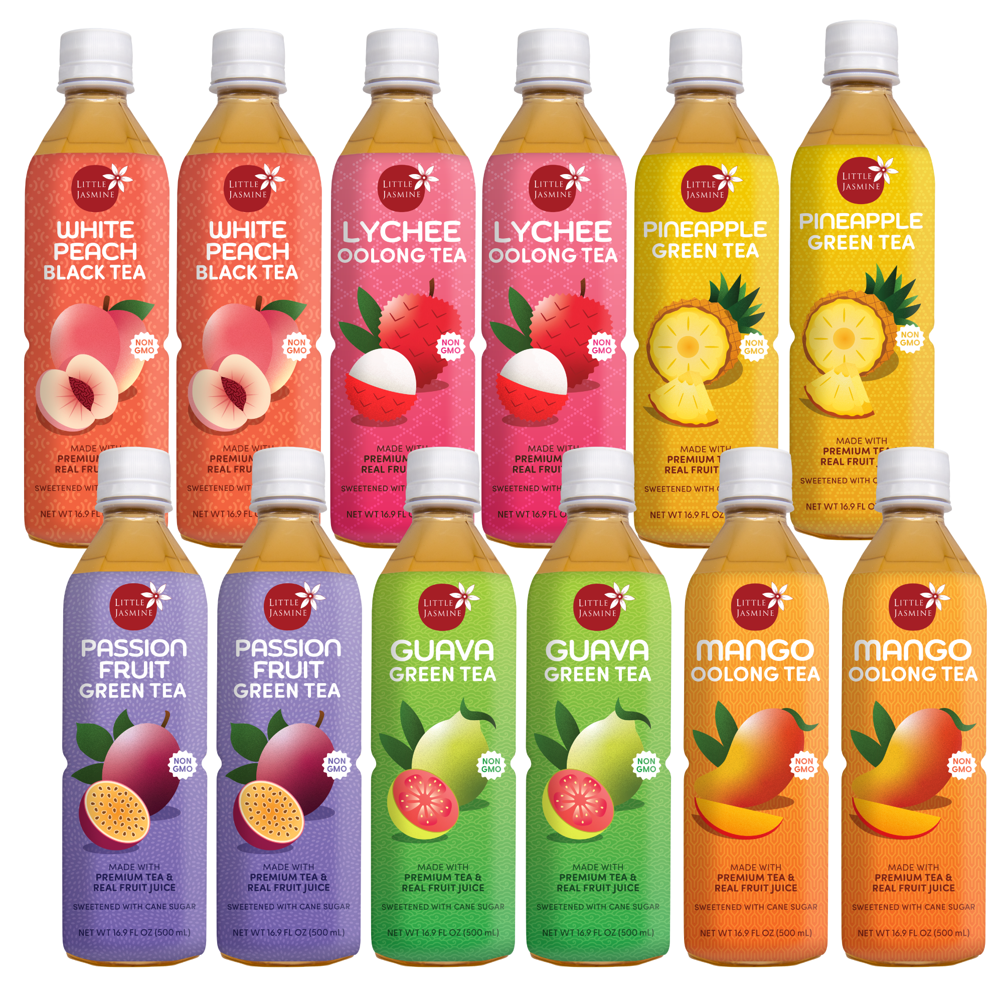 Bottled Fruit Teas Variety Pack (12 Bottles)