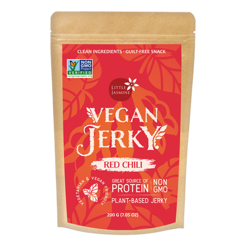 Little Jasmine Non-GMO Vegan Jerky - Red Chili