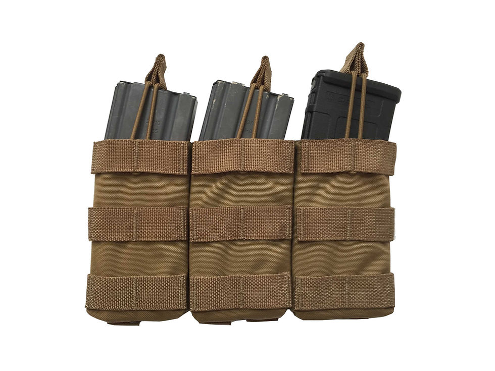 Thumbnail: Triple M4 5.56 Shingle Mag Pouch - Bungee Top