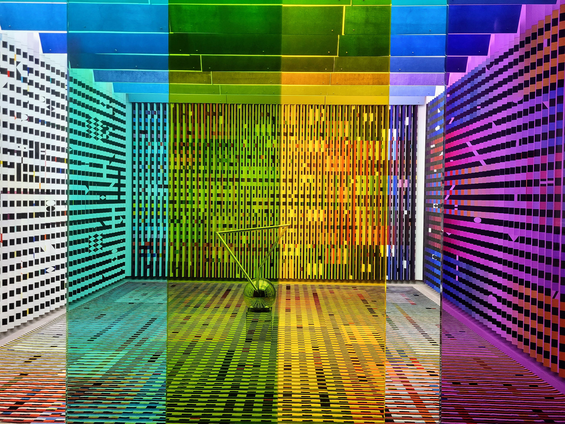 Agam installation in Pompidou