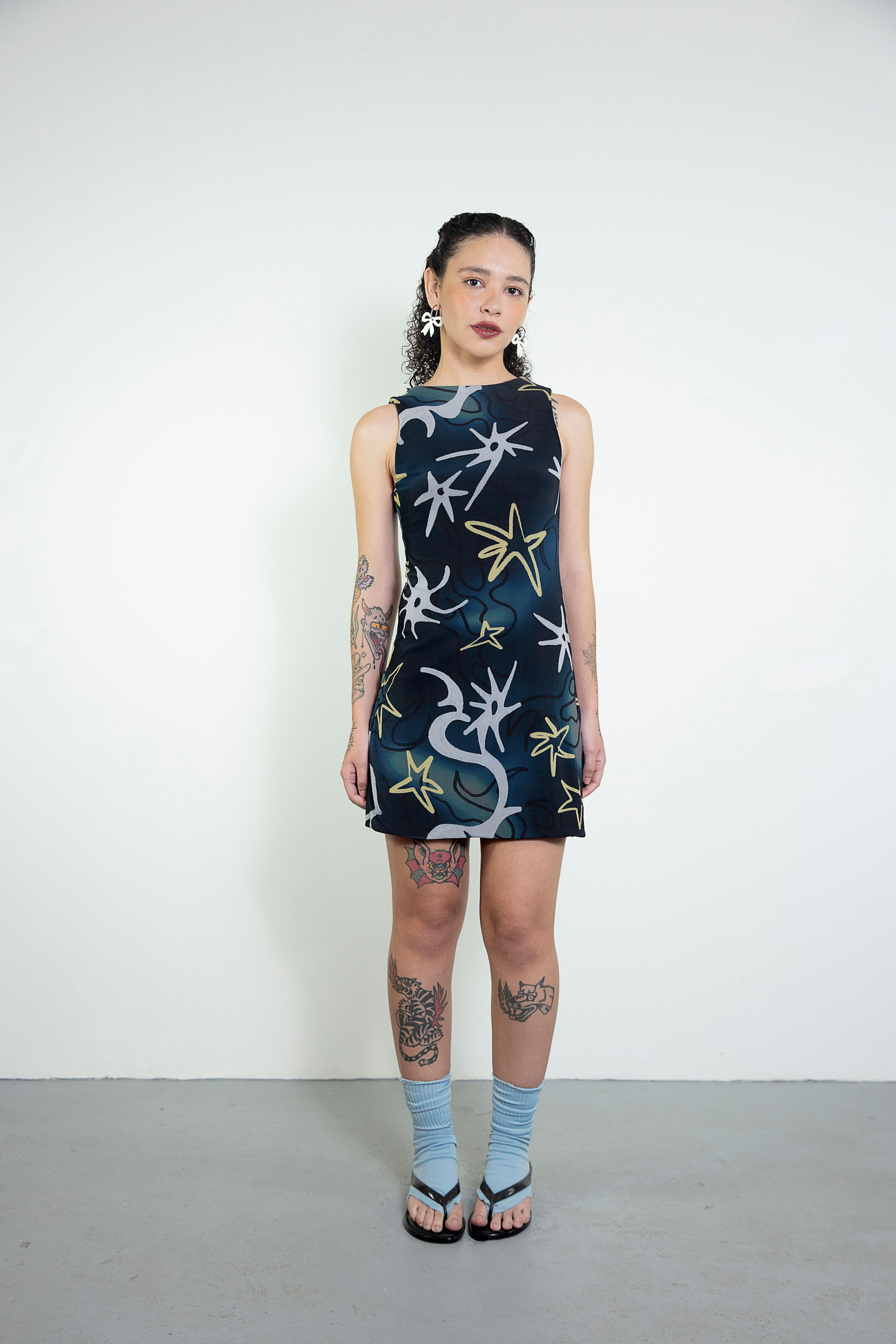 Vestido Curto Tule Stardust