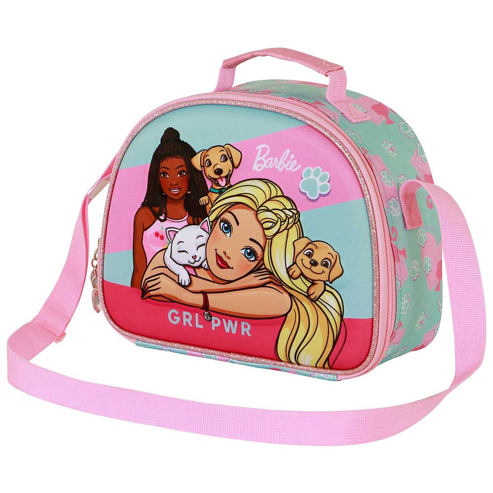 Barbie Pets - Bolsa Portamerienda 3D