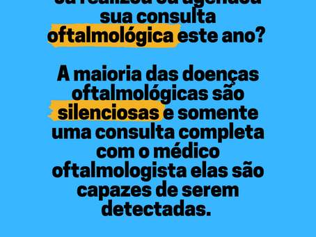 Com que frequência devo ir ao médico oftalmologista?