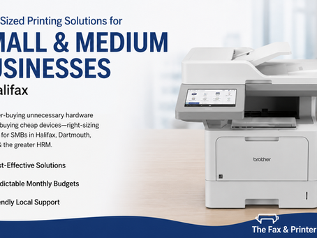 Why Right-Sized Brother Office Imaging Solutions Are the Best Choice for Small & Medium Businesses in Halifax