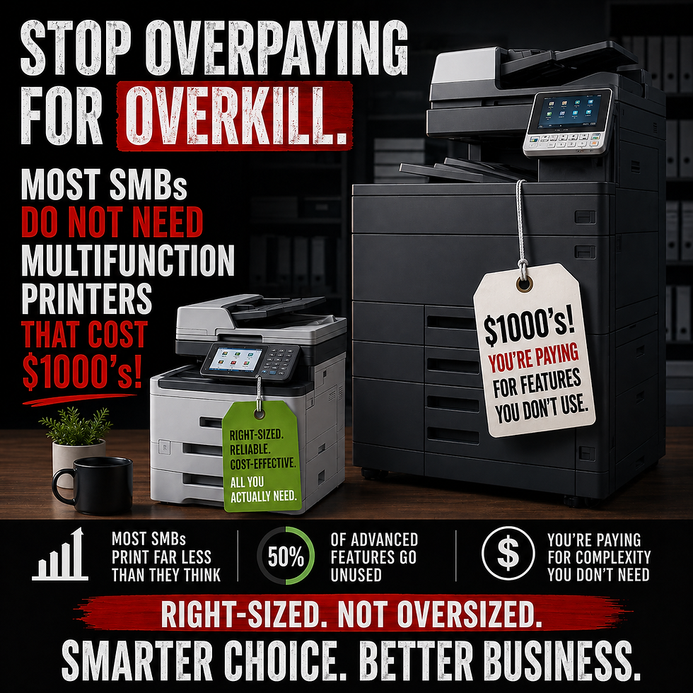 SMBs get "sold the wrong problem" everyday and they are paying $1,000's for it.