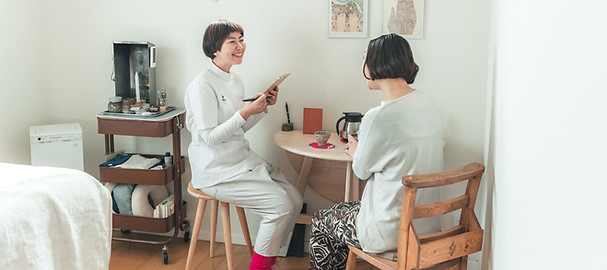 施術中、ヒアリング