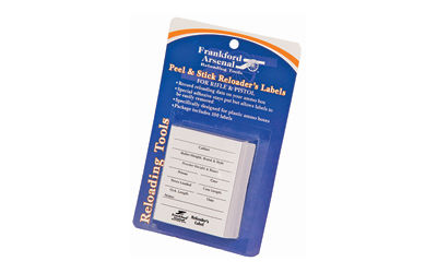 Frankford Arsenal Pistol and Rifle Reloader's Labels, 100 Pack