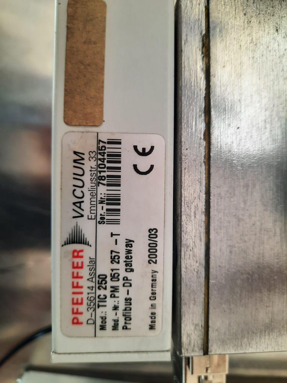 Miniatura: TURBO MOLECULAR PUMP 230 L/S