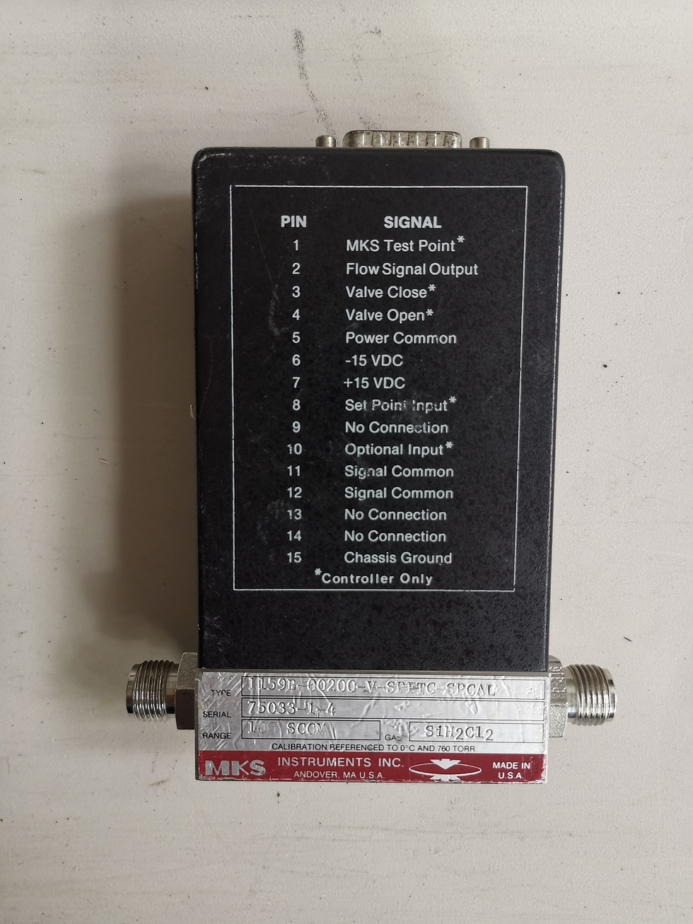 Miniatura: MASS FLOW CONTROLLER 1159B / 100SCCM (SI H2 CL2)