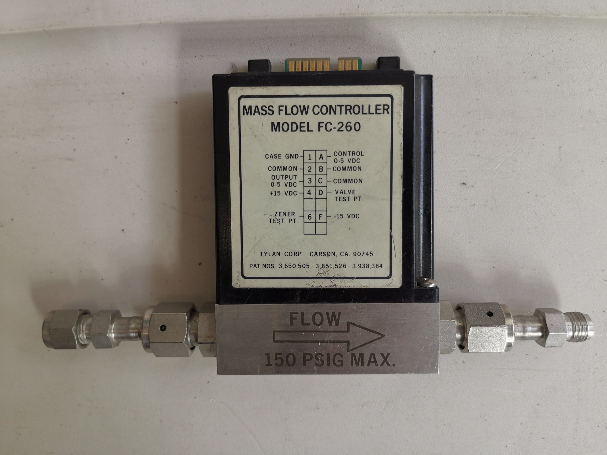 MASS FLOW CONTROLLER FC260 500 SCCM (N2)