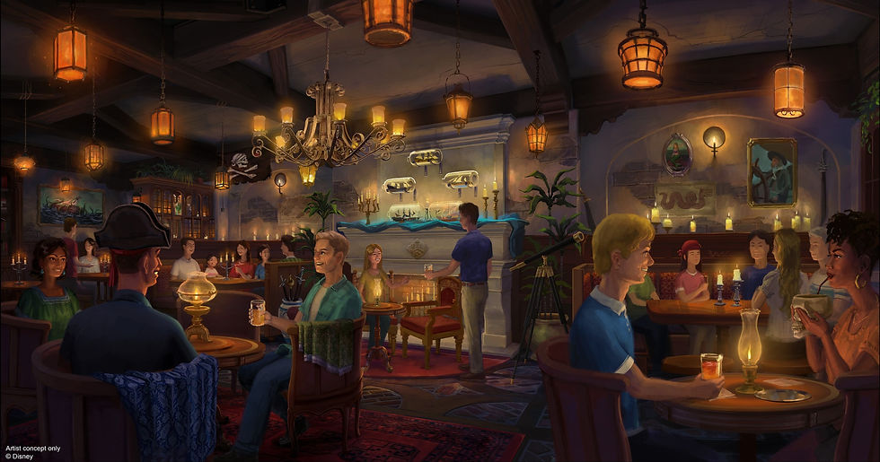 New Pirates Lounge Concept Art - Disney