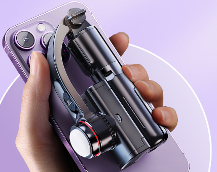 Thumbnail: CYKE Mini Handheld Stabilizer with Light and Phone Mount