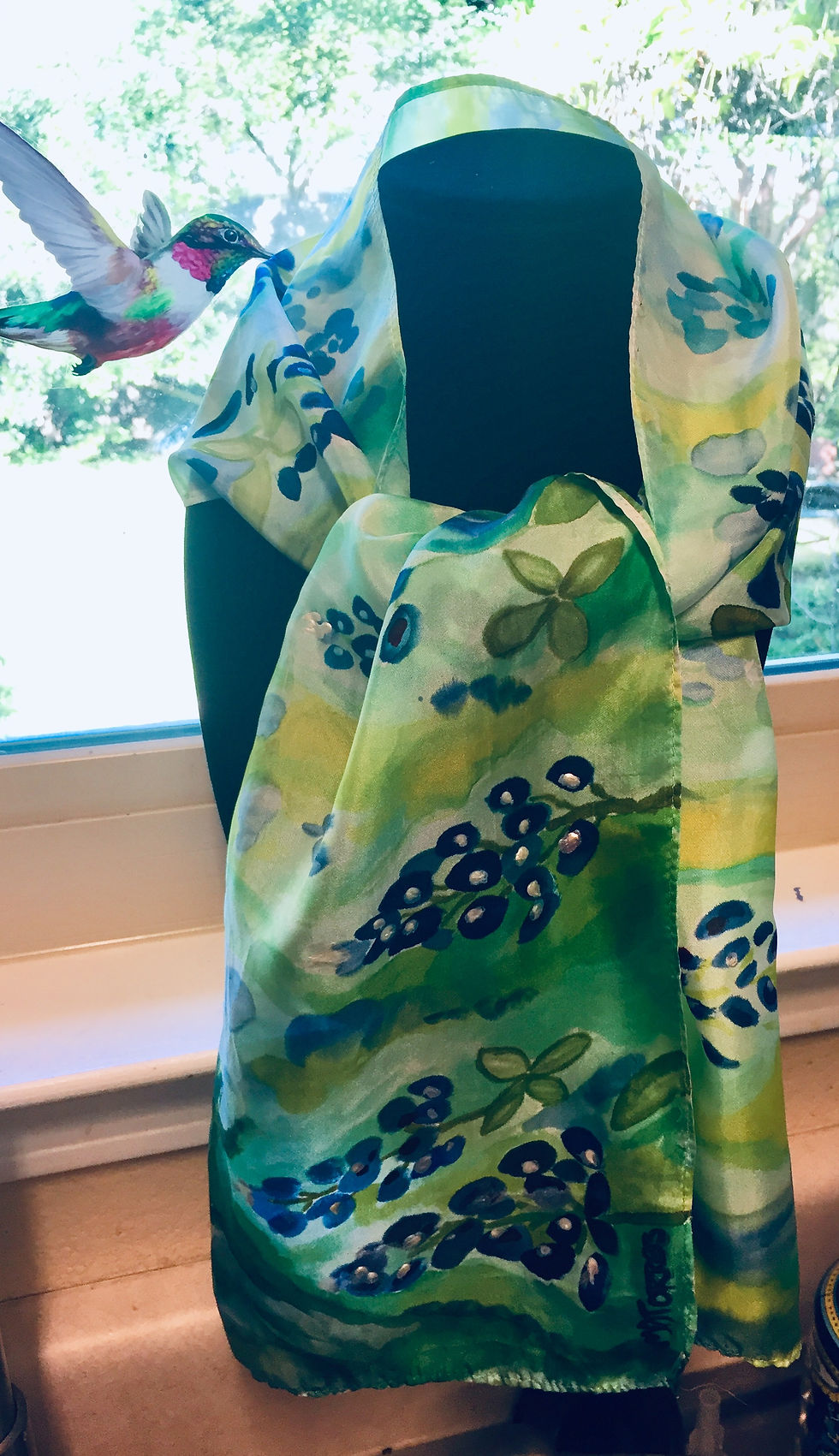 Bluebonnet Silk Scarf