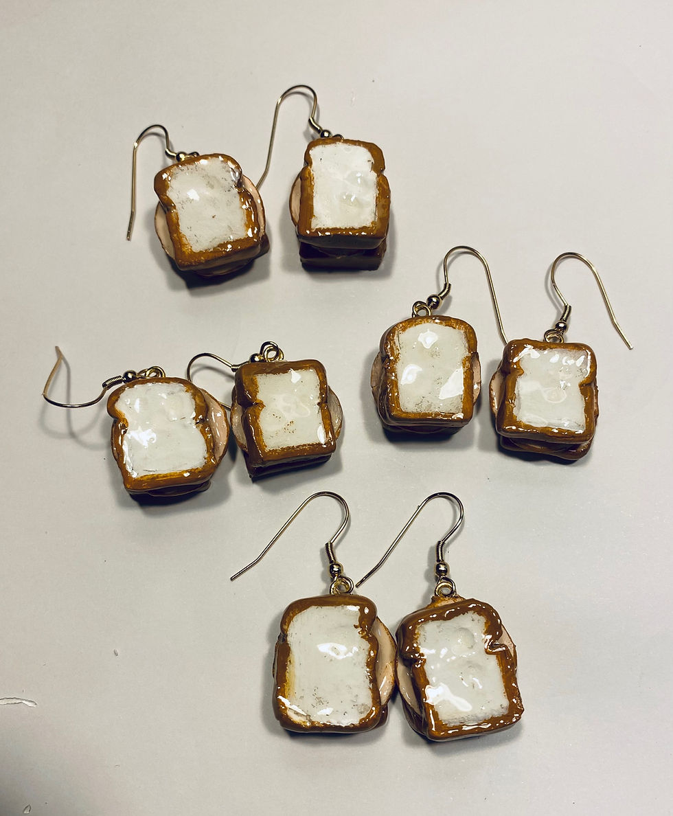 Thumbnail: Turkey Sandwich earrings