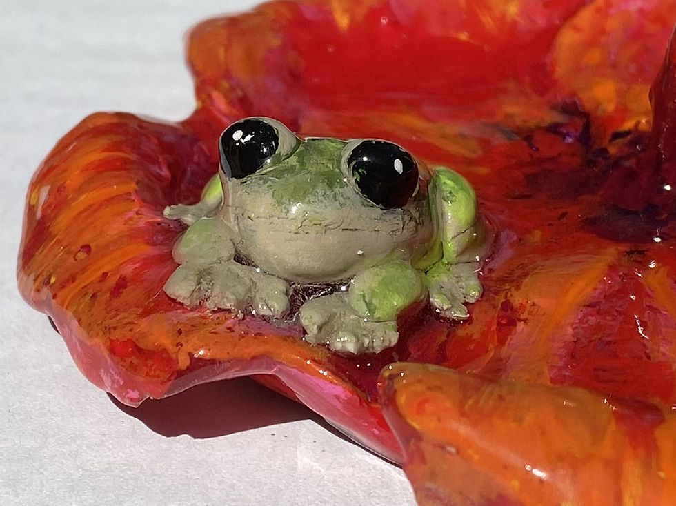 Thumbnail: Hibiscus and Coqui Jewelry Dish
