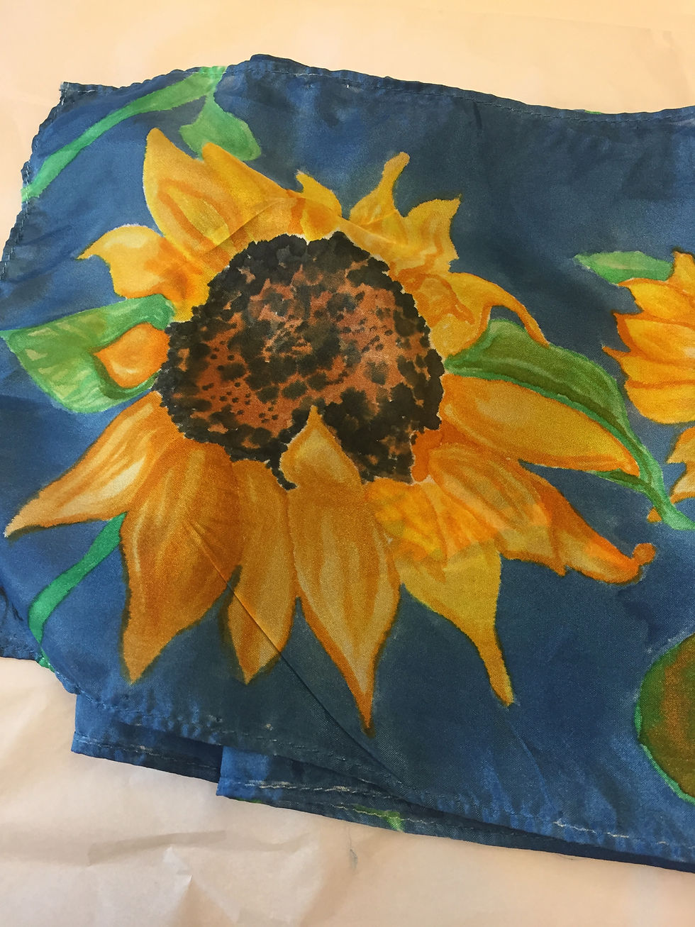 Thumbnail: Sunflower Silk Scarf