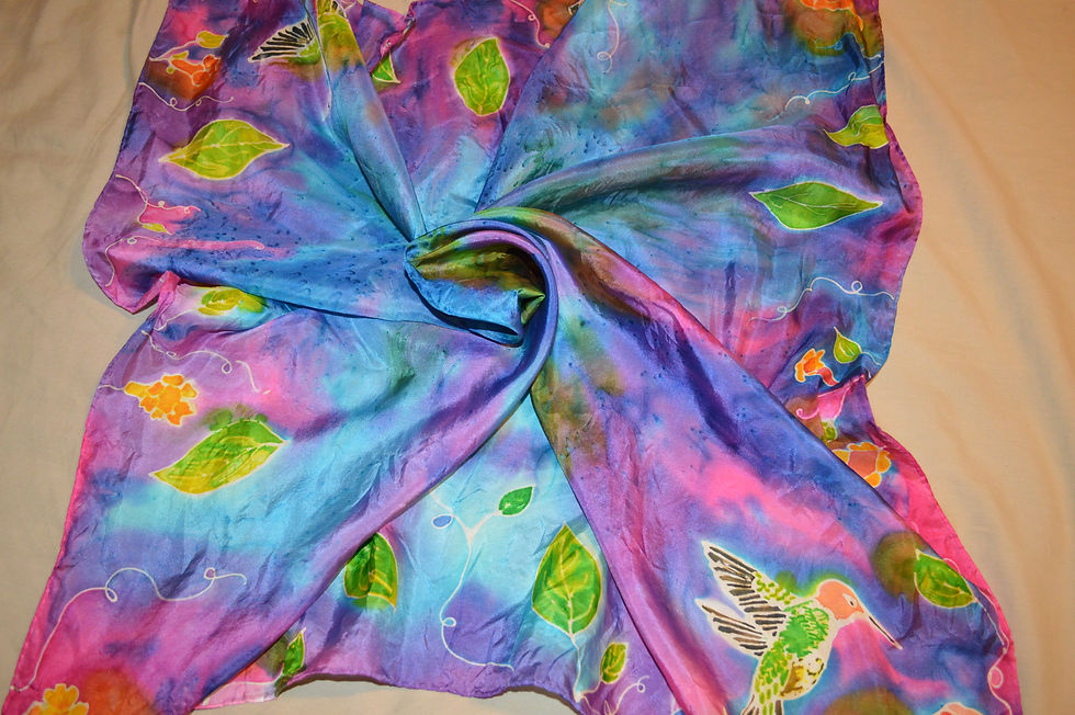 Square Hummingbird scarf