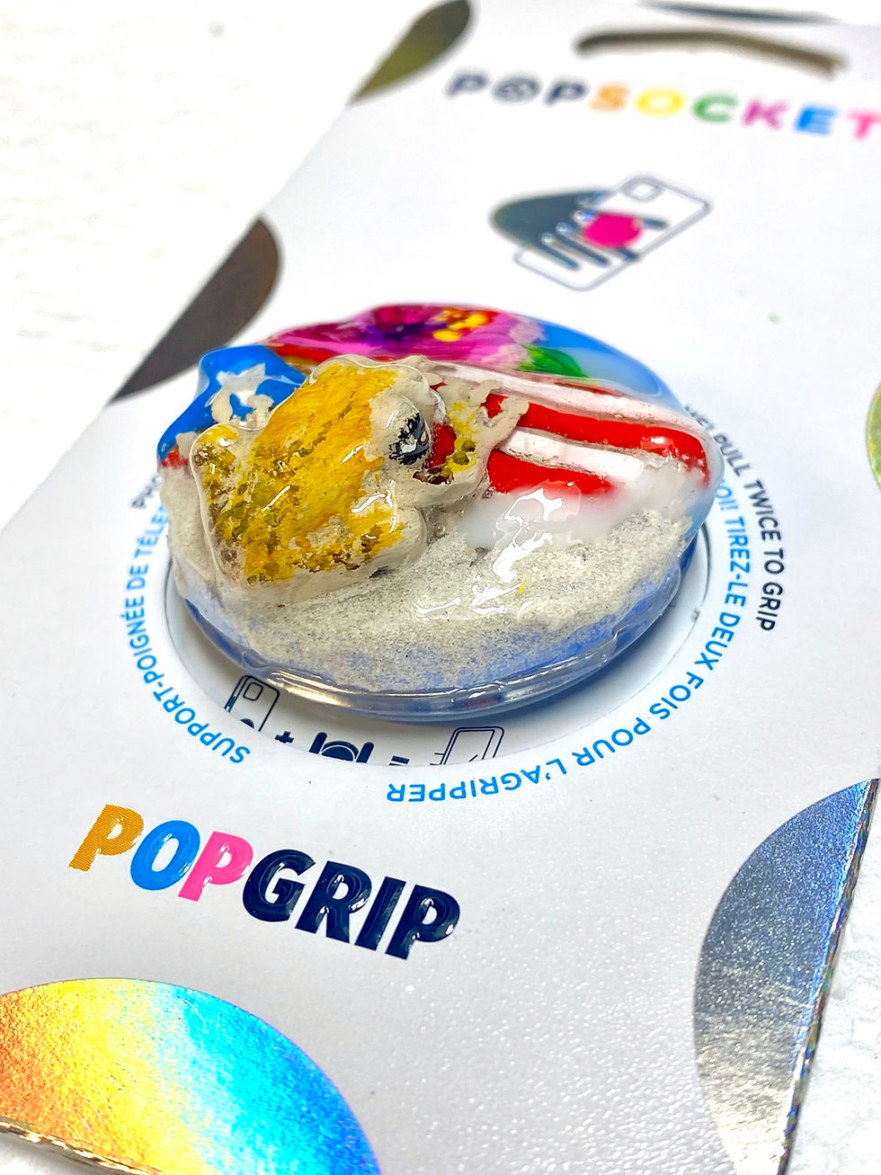 Thumbnail: Coqui and PR Flag Phone grip (clear)