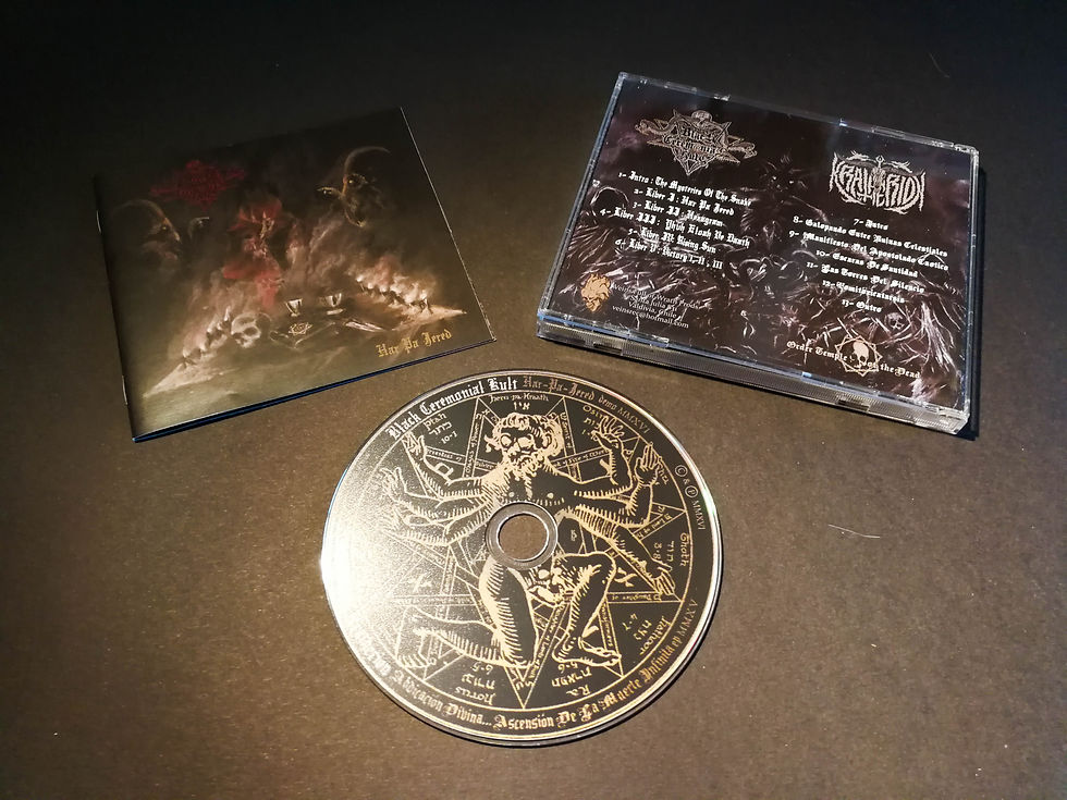 Miniature : Kratherion / Black Ceremonial Kult : Har​-​pa​-​jered / Abdicación divina​.​.​.​