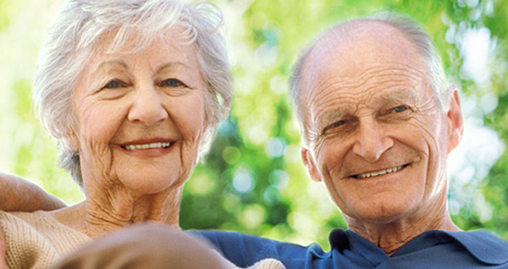 Couple senior heureux