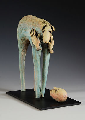Animal and Human Figures in clay.