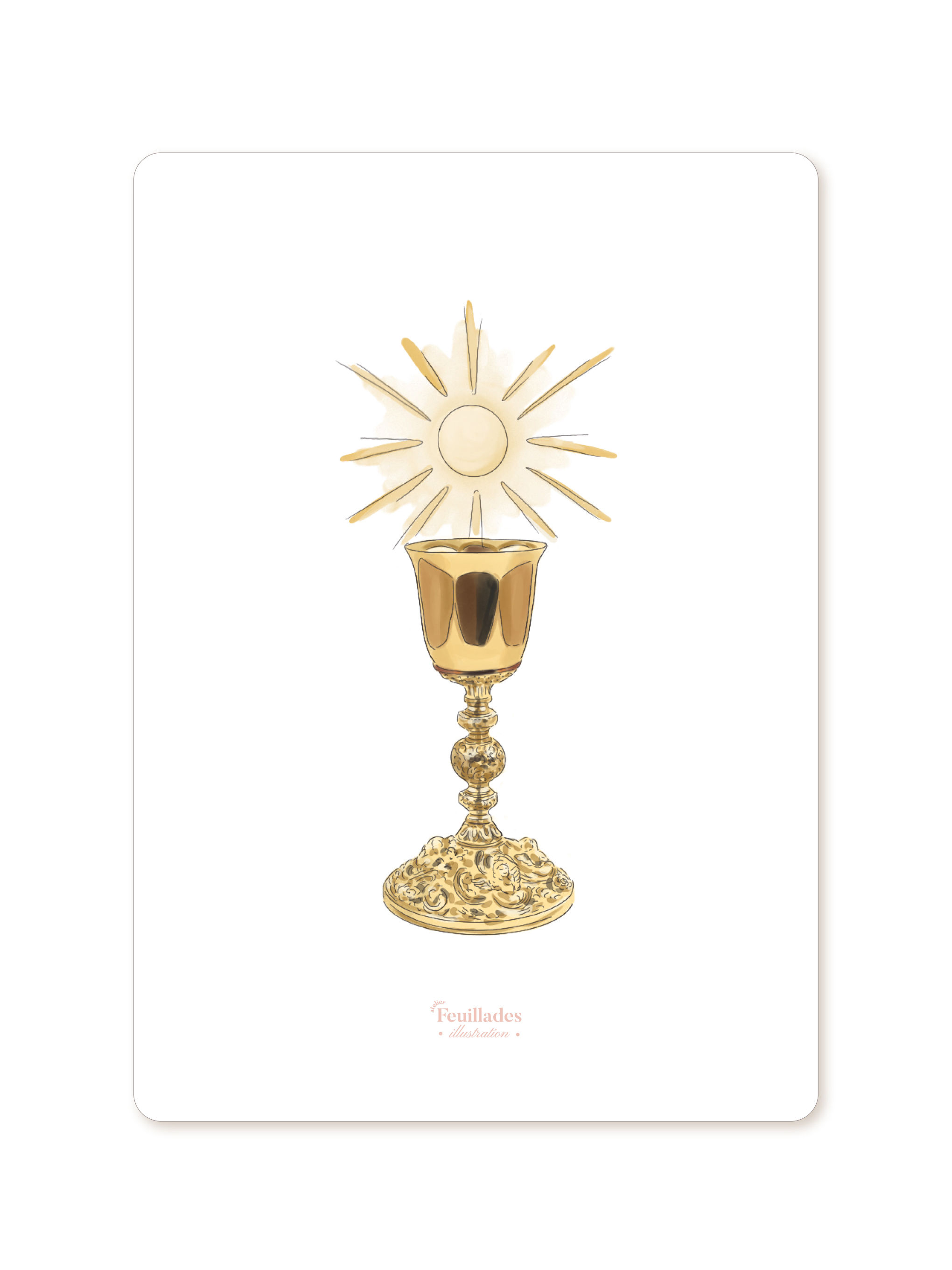 SIGNET DE COMMUNION - CALICE ORNEMENT