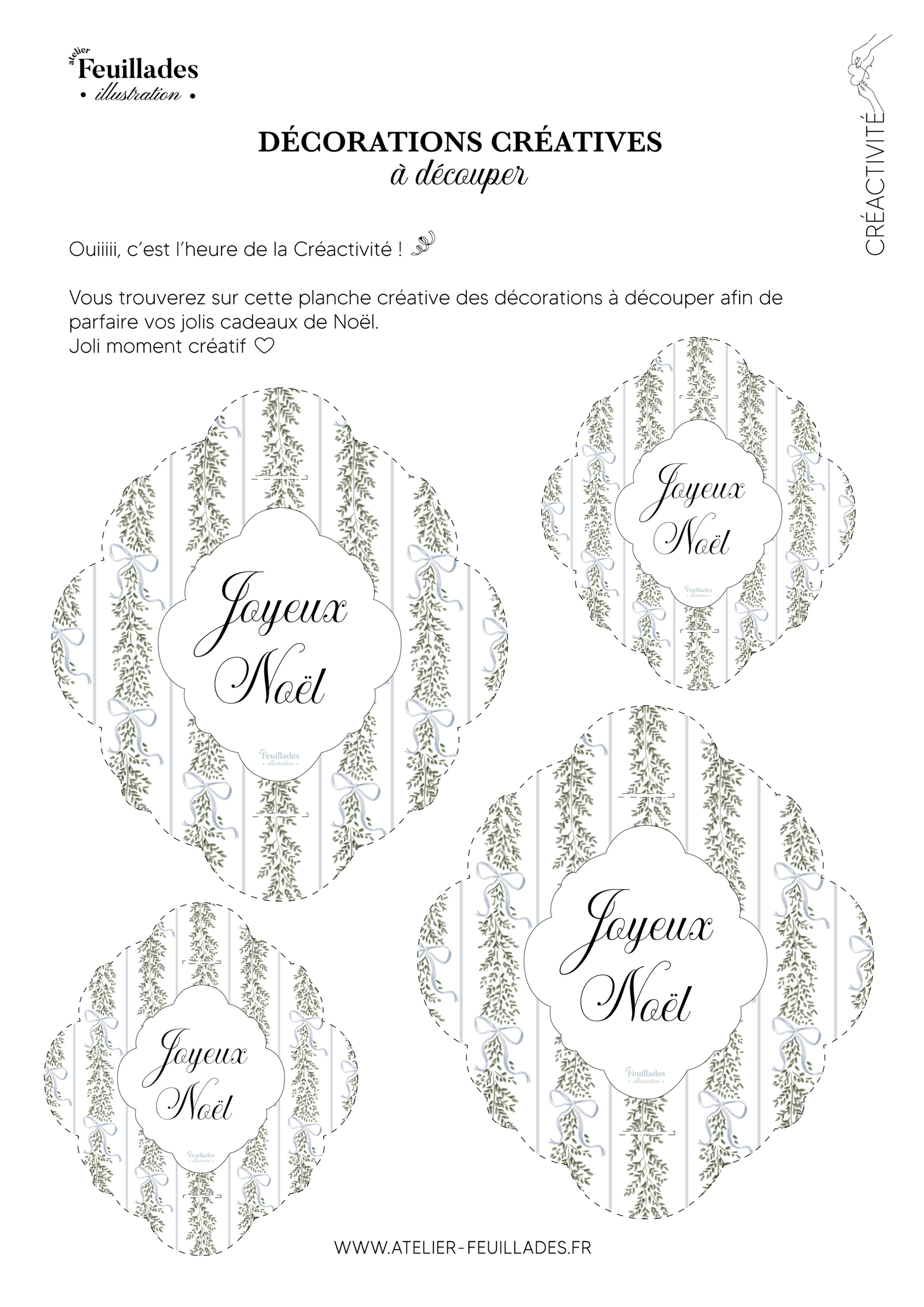 DÉCORATIONS CRÉATIVES - COLLECTION NOËL 2025