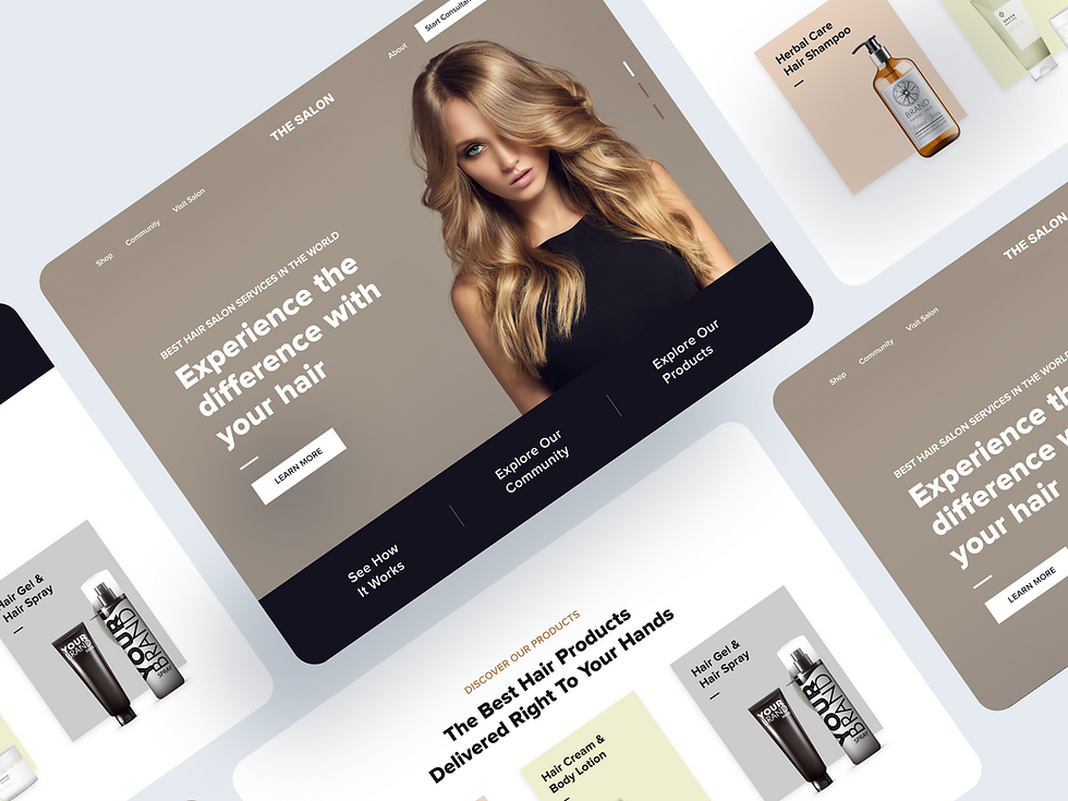 hair salon booking site