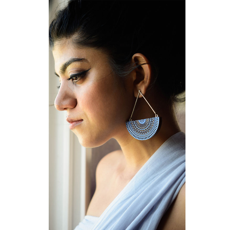 Thumbnail: Chandratithi Indigo Earrings