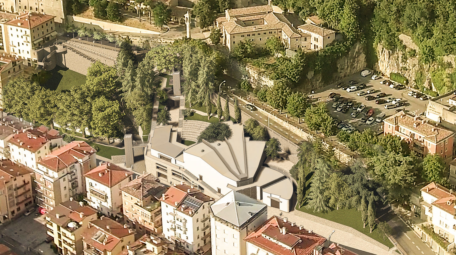 valorizzazione ex cinema turismo ad uso auditorium musicale e riqualificazione urbana
repubblica di san marino 2022/in corso