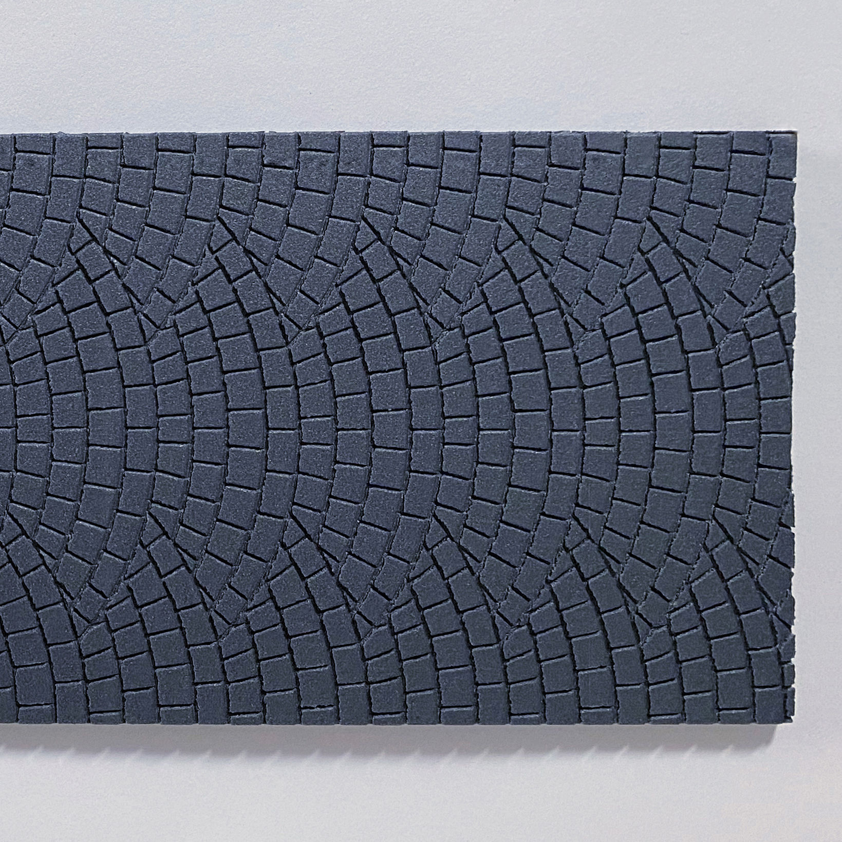 Embossed, 1/12 Scale, Curved Stone Paving, XPS Foam Sheet Paneling for Model Making