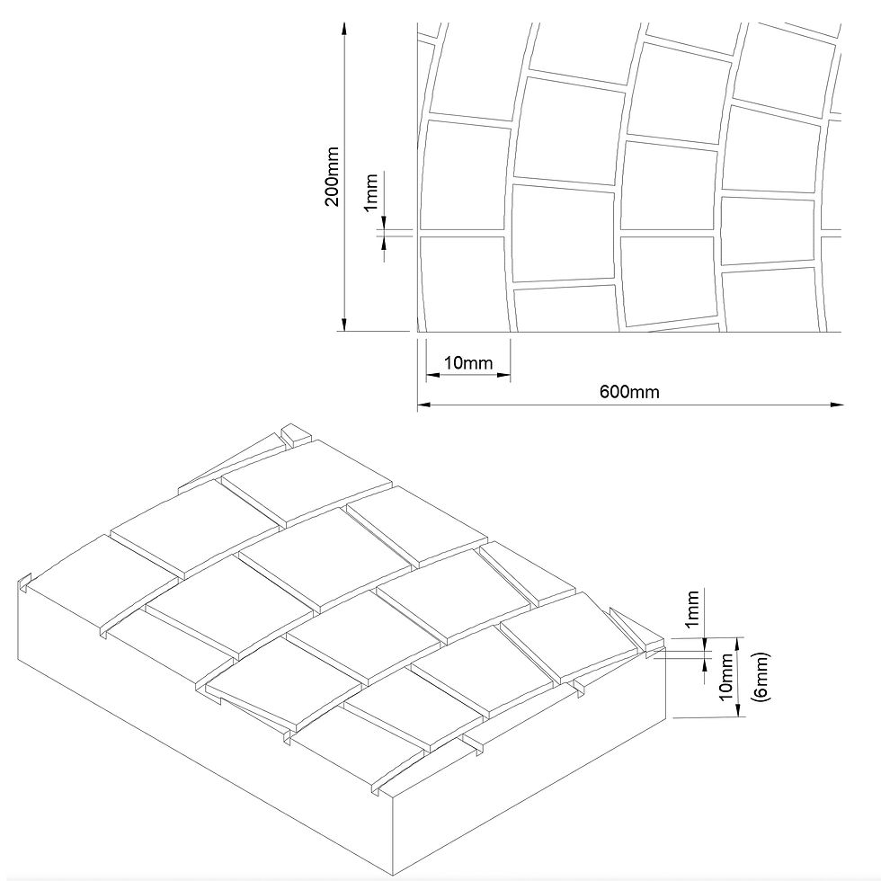 Thumbnail: 1/12 scale curved stone paving measurements