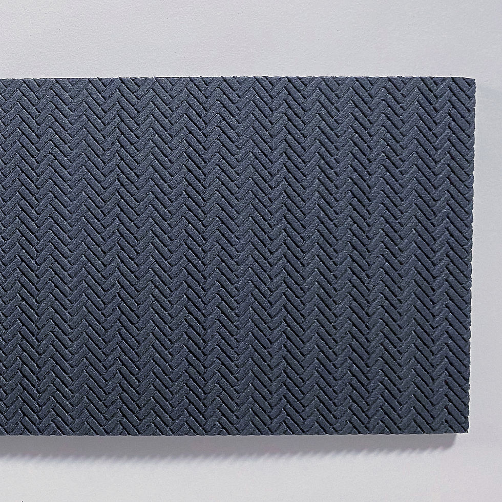 Embossed, 1/12 Scale, 45° Herringbone Wall, XPS Foam Sheet Paneling for Model Making