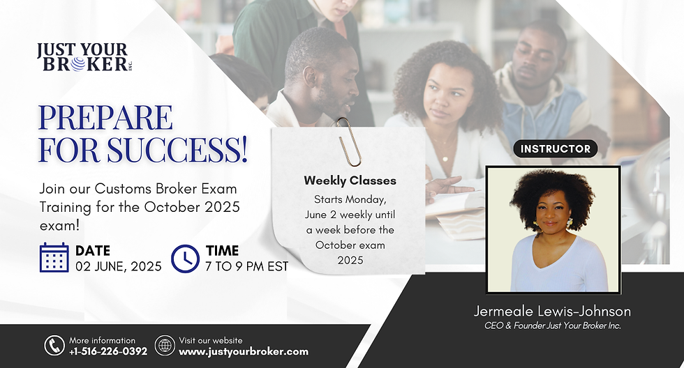 Customs Broker Exam Training