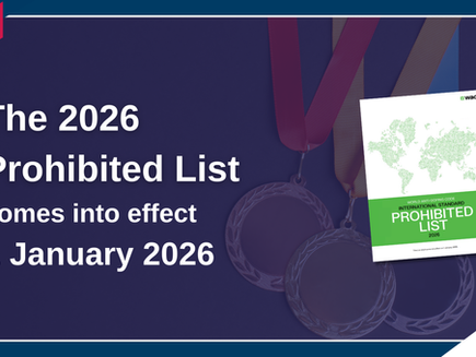 The 2026 Prohibited List: What you need to know