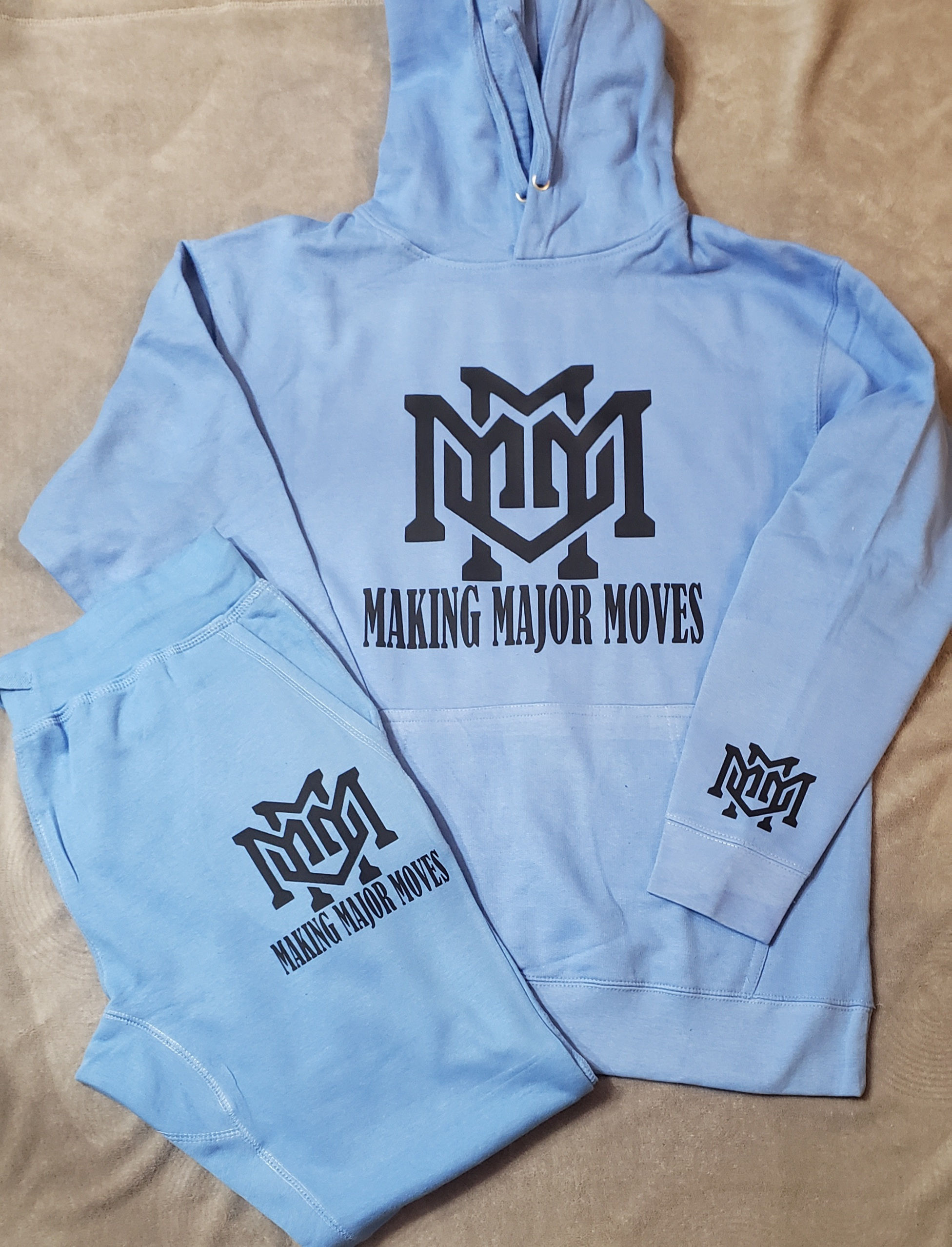 Carolina Blue Making Major Moves Hoodie and Pants Set