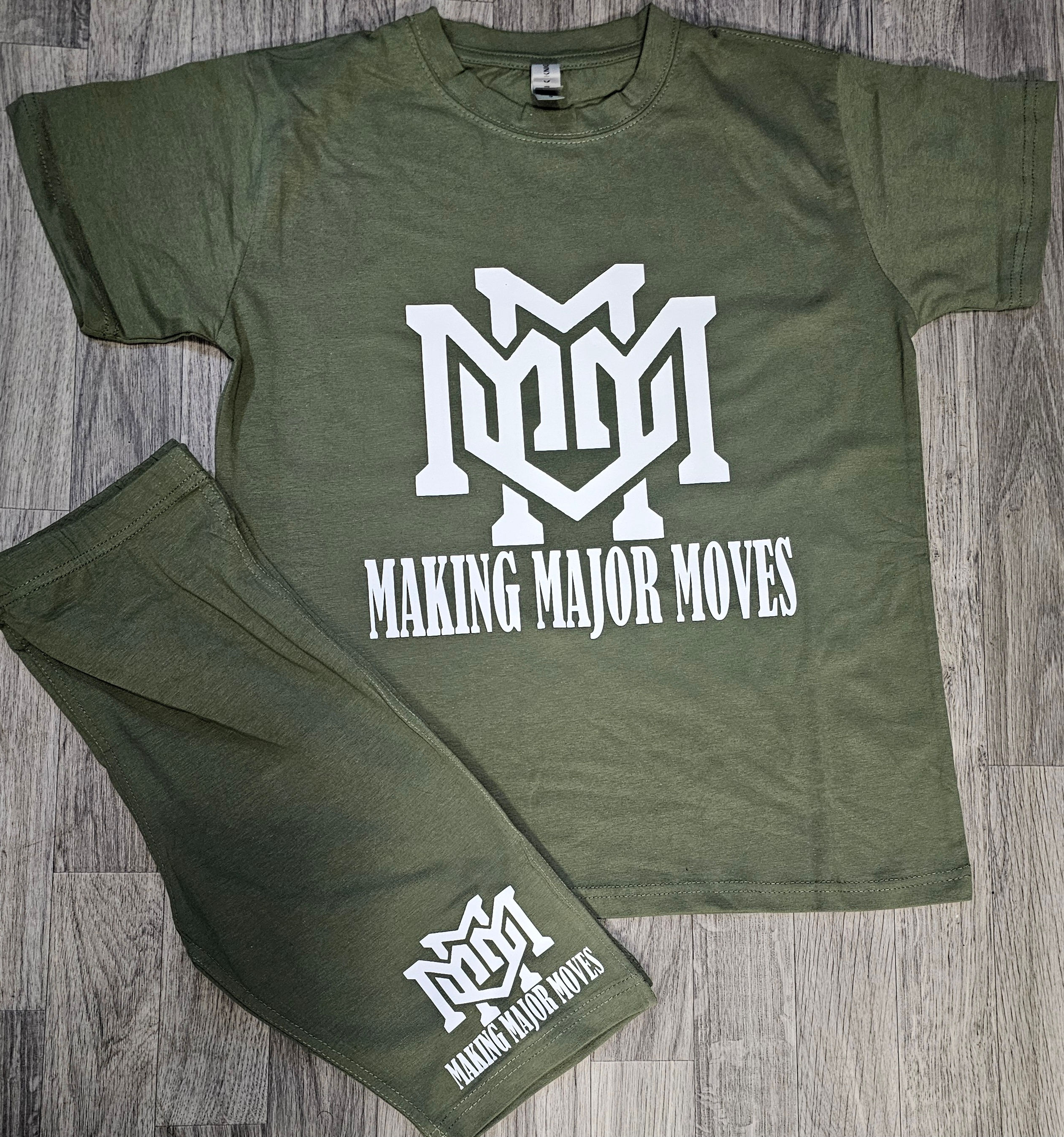 Making Major Moves Biker Shorts and T-Shirt set 