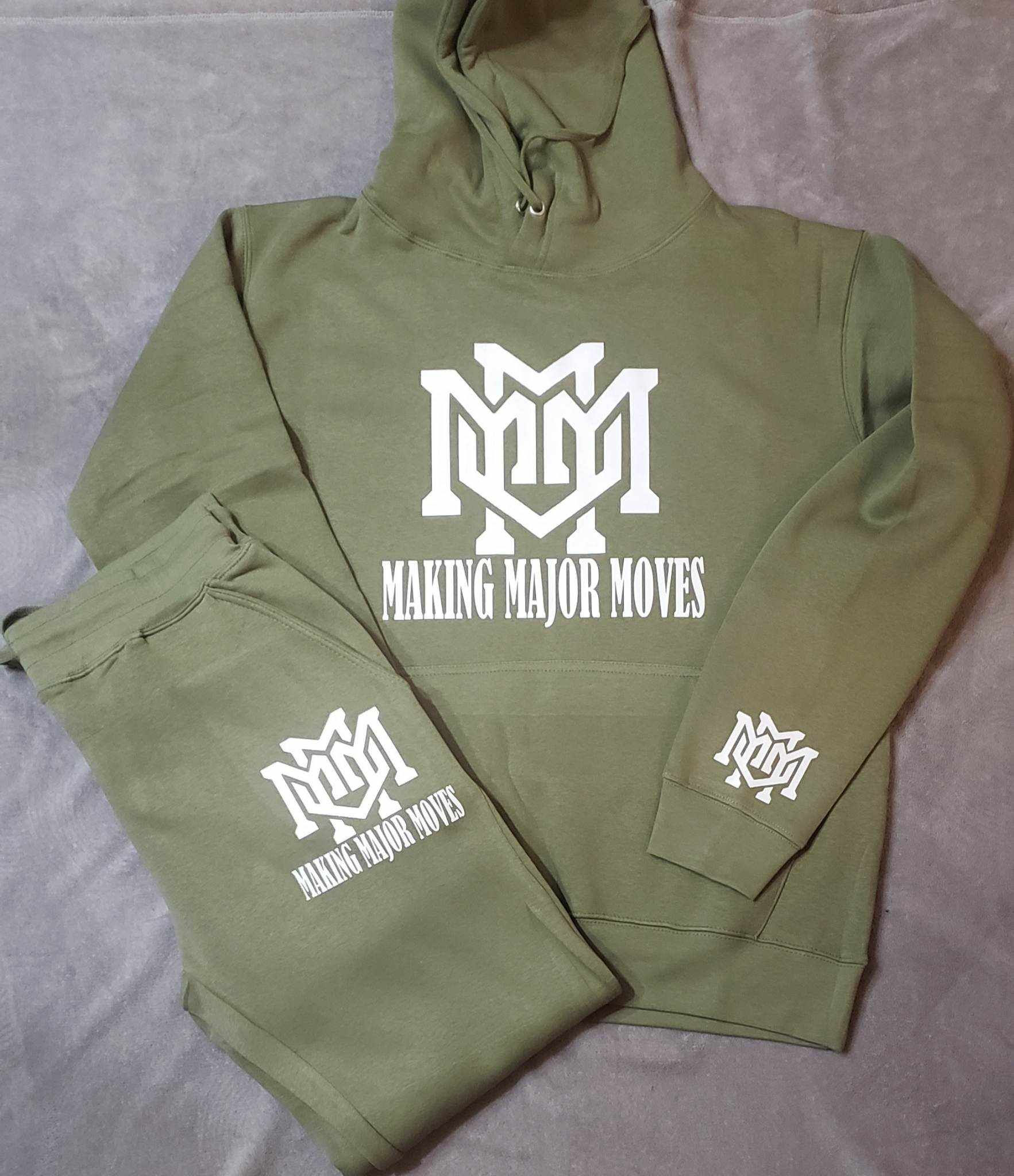 Olive Green Making Major Moves Hoodie and Pant Set