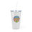 Thumbnail: Plastic Tumbler with Straw