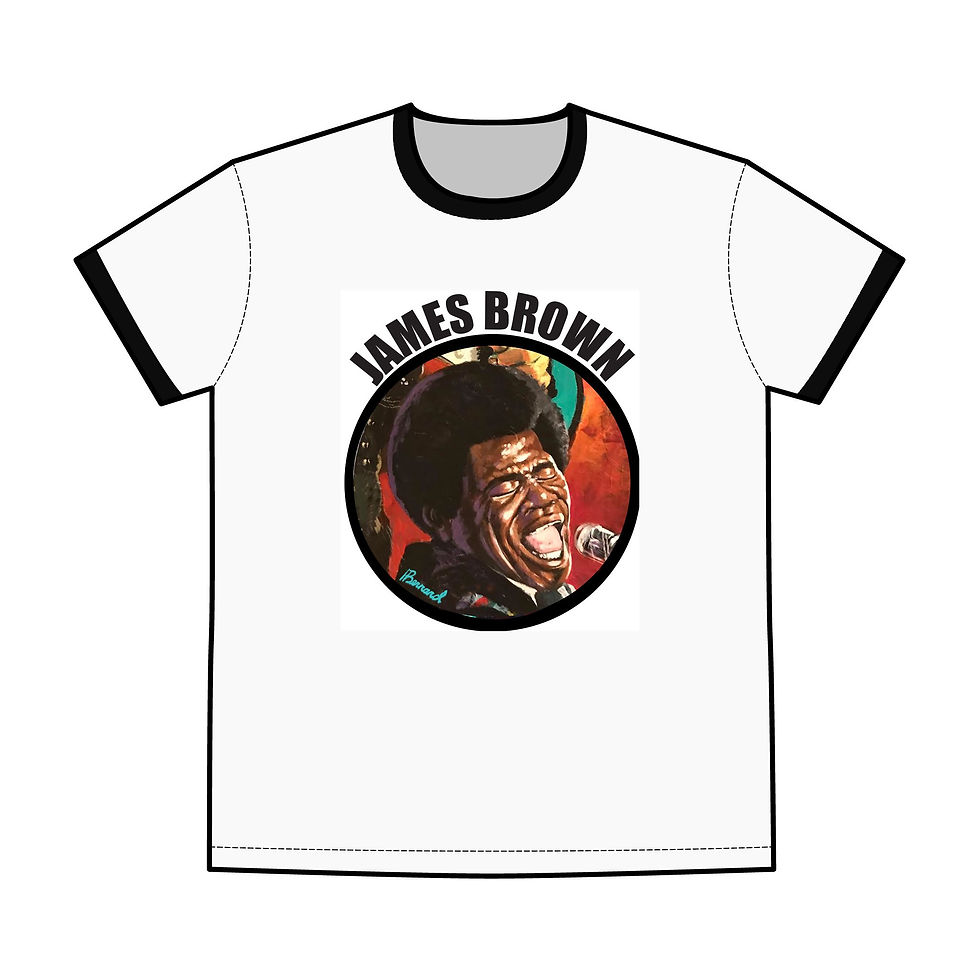 JAMES BROWN Men's Staple Ringer Tee