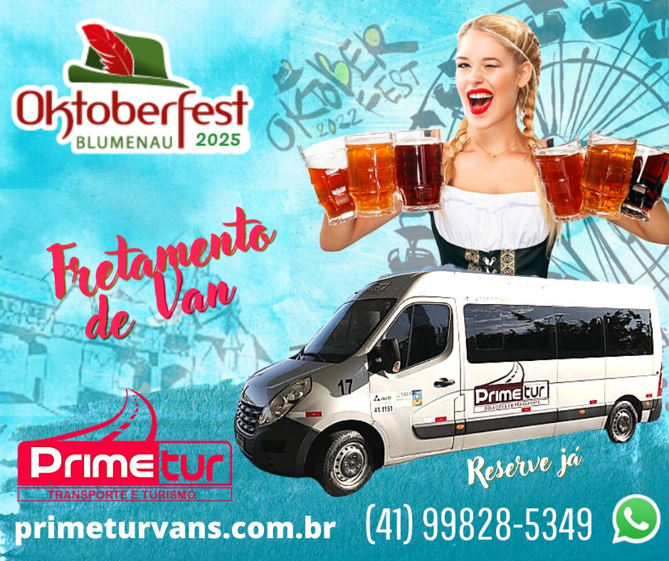 fretamento de van pra oktoberfest em blumenau