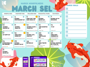 Kikori March Social Emotional Learning (SEL) Calendar