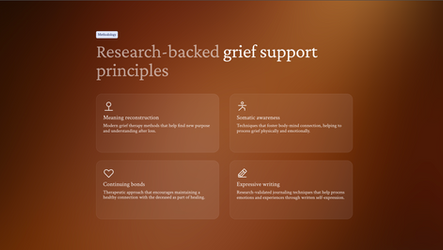 Research-backed Grief Support Principles